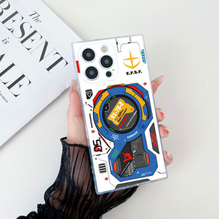 Blue RX-78-2 Gundam สําหรับ iPhone 17Promax เคสโทรศัพท์ 16Pro 13 กันกระแทกรูปสี่เหลี่ยมผืนผ้า TPU เคสโทรศัพท์สําหรับ iPhone 17 16 15Promax 14Promax 15 14 12 11