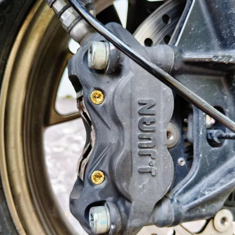 RTAMO Titanium Gr5 สลักเบรค สำหรับ KTM790 หน้า Front Caliper J.JUAN ของ Zontes350E 368G BMW C400 Same ราคา ถูกที่สุด ดีลบีเคเค แกลเลอรีภาพที่ 2