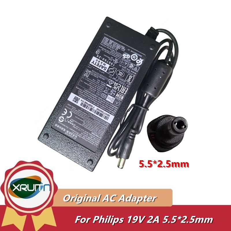 Original 19V 2A 38W ADPC1936 AC Adapter Charger สําหรับ PHILIPS 227E6L 224E ADPC1938EX 220C4LSB/93 GW2406Z 276E9Q 247ESQ LCD Monitor ADP19C38EX