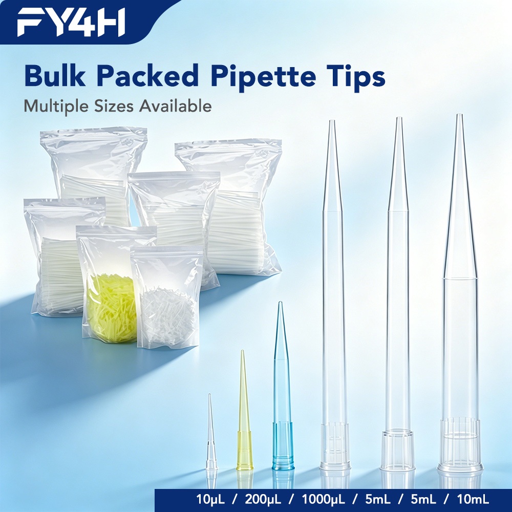 FY4H เคล็ดลับปิเปต 10uL 200uL 1000uL 5mL 10mL Universal Fit สําหรับการจัดการของเหลวในห้องปฏิบัติการ