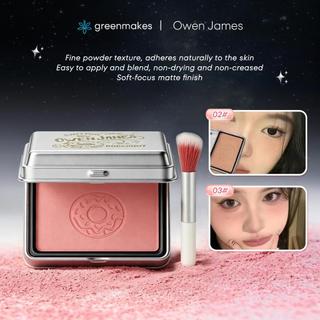 Owen James Iron Box Blush Low Saturation Grey Powder for Student Novice Blush Powder Contouring