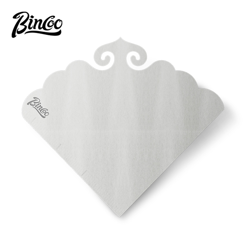 Bincoo กระดาษกรองกาแฟ V60 กระดาษกรอง V01/V02 กระดาษกรองทรงกลม กรองกาแฟ เครื่องชงกาแฟ