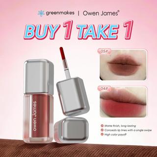 [Buy 1 Take 1]【FDA Approved】Owen James Matte and Long-lasting Velvet Lip Gloss Nature for Students