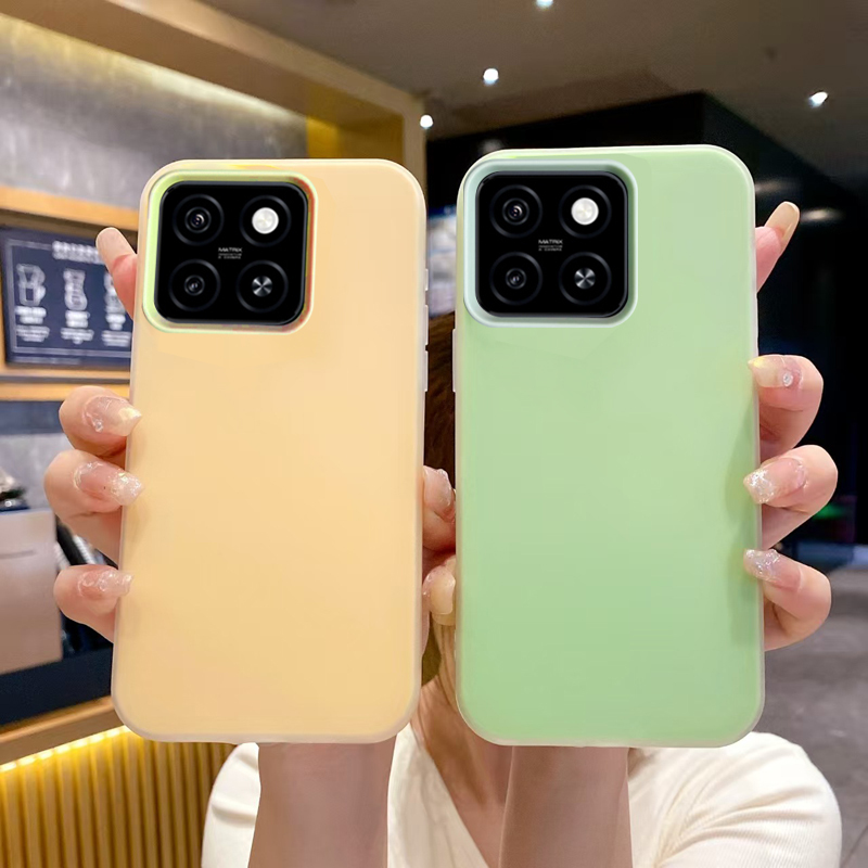 ZTE Blade A35 A55 เคสดีไซน์ 2 in 1 สีลูกกวาด ฝาครอบป้องกันแบบด้าน