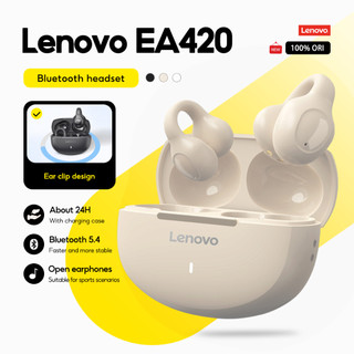 Lenovo Earbuds EA420 Sport Bluetooth 5.4 Wireless with Mic TWS U-shaped Ear Clip Type Earphone Touch Control Long Battery Life Headphones