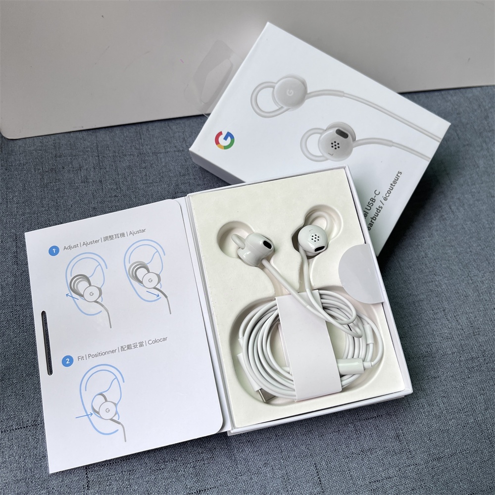 สําหรับ Google Pixel USB C หูฟัง In Ear ชุดหูฟังกีฬาแบบมีสายหูฟังไมโครโฟนสําหรับ Pixel 9 10 Pro พับ 