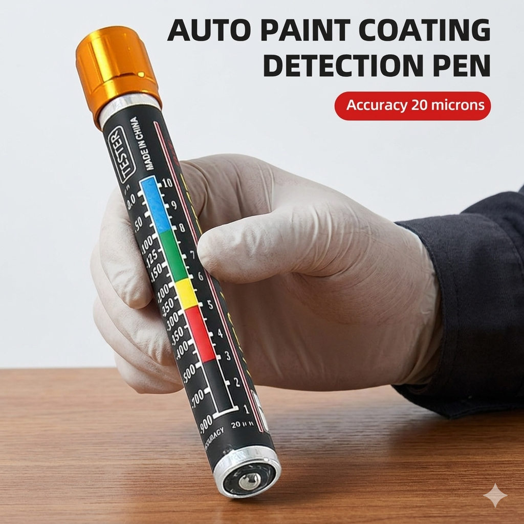 HITTIMEL รถสีทดสอบความหนาพร้อมปลายแม่เหล็กขนาดมิเตอร์วัดอัตโนมัติสี Crash Check Test เครื่องทดสอบสี 