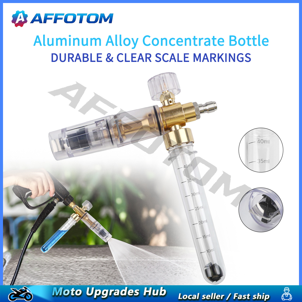 AFFOTOM ความดัน Original Liquid PA ขวดโฟม 1/4 Quick Connect เครื่องซักผ้าความดันล้างรถหิมะโฟม Lance