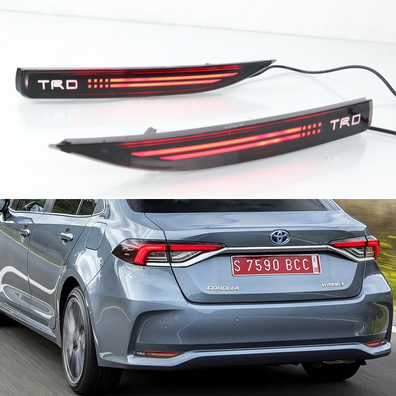 Toyota Corolla Altis TRD 2019-2025 3-in-1 Functions โคมไฟวิ่งด้านหลัง + สัญญาณไฟเลี้ยวไดนามิก + ไฟเบรค
