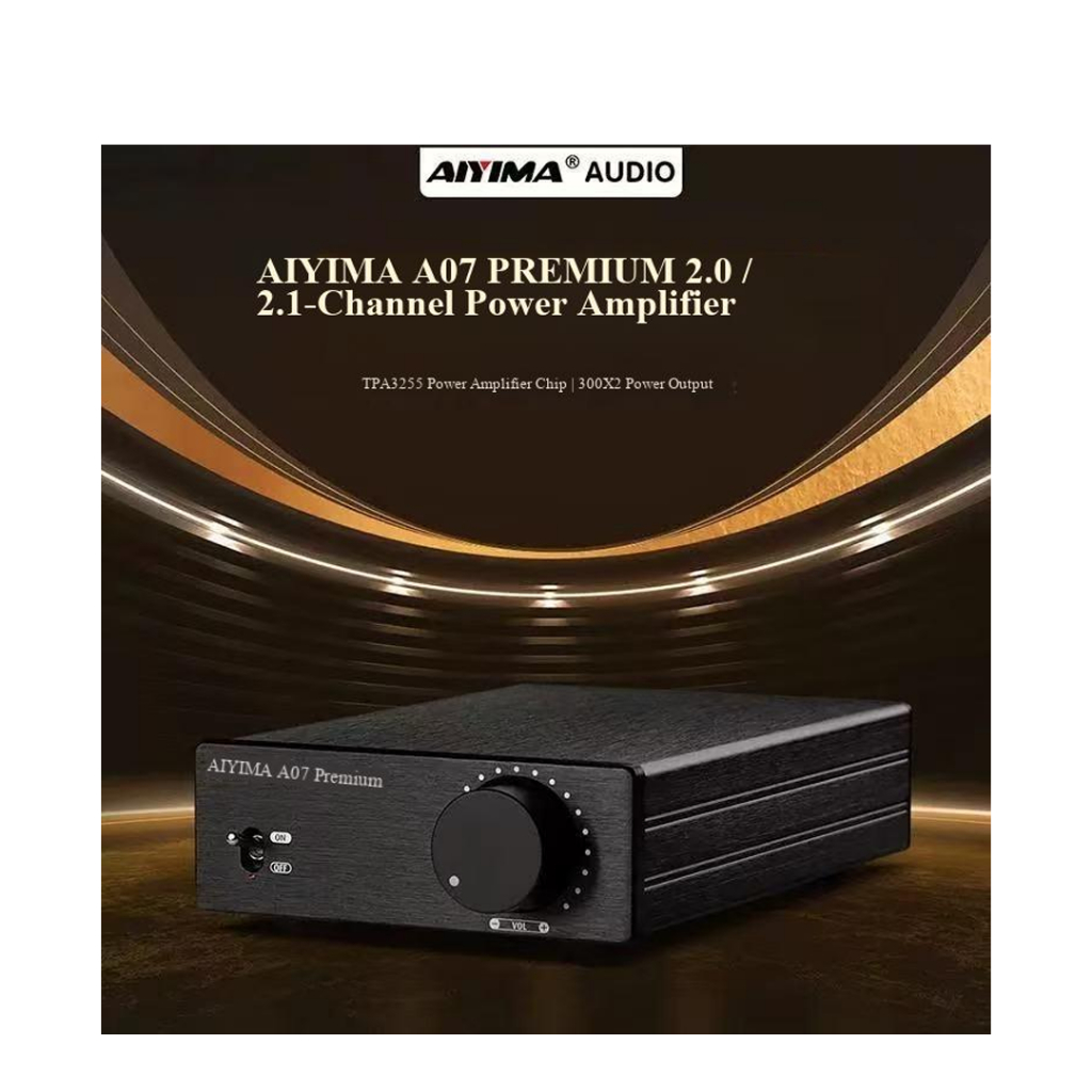 AIYIMA A07 พรีเมี่ยม TPA3255 เครื่องขยายเสียงสเตอริโอ