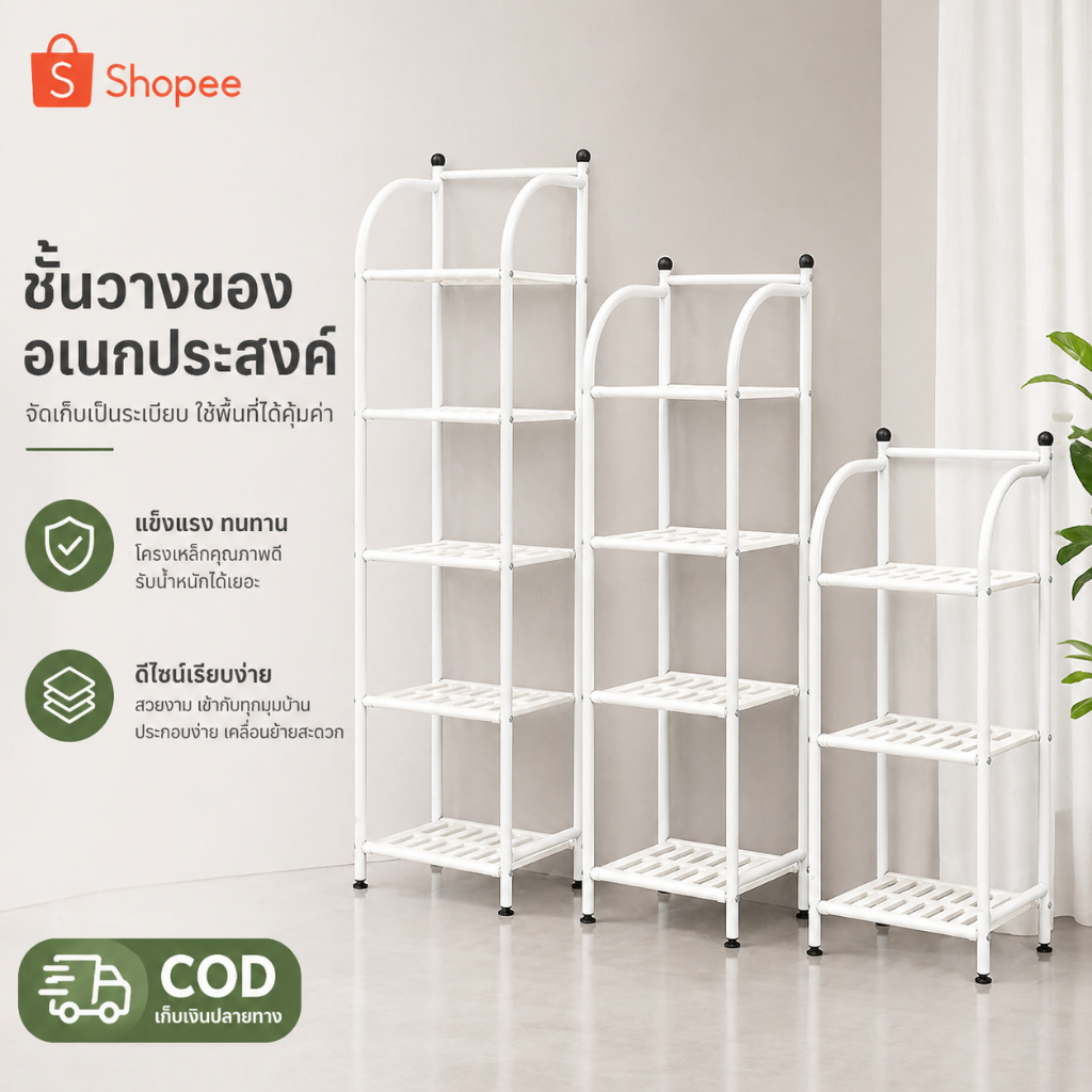 COD 3/4/5 ชั้นชั้นเก็บของในครัวที่เก็บของในห้องน้ําที่เก็บในห้องนอน