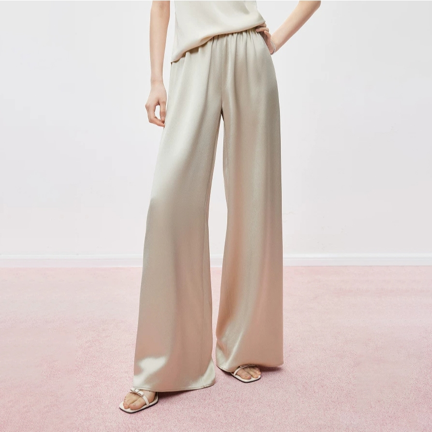 Dena Pants กางเกงผ้าซาติน ผูกเอว สุดเก๋รับซัมเมอร์