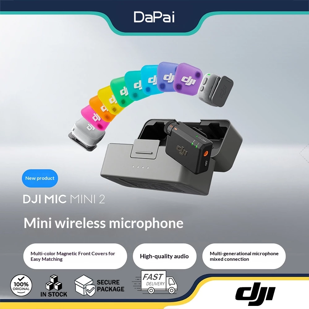 DJI Mic Mini 2 Mini Wireless Noise cancelling Collar Microphone