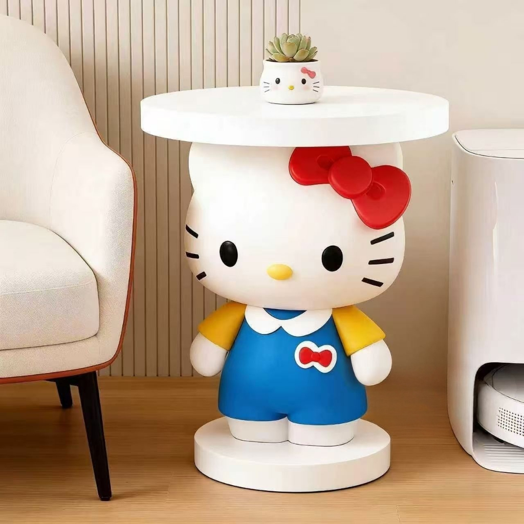 Hello Kitty Cat ห้องนั่งเล่นขนาดใหญ่ตู้ทีวีโต๊ะถาดตกแต่งพิธีขึ้นบ้านใหม่ตกแต่งบ้านใหม่