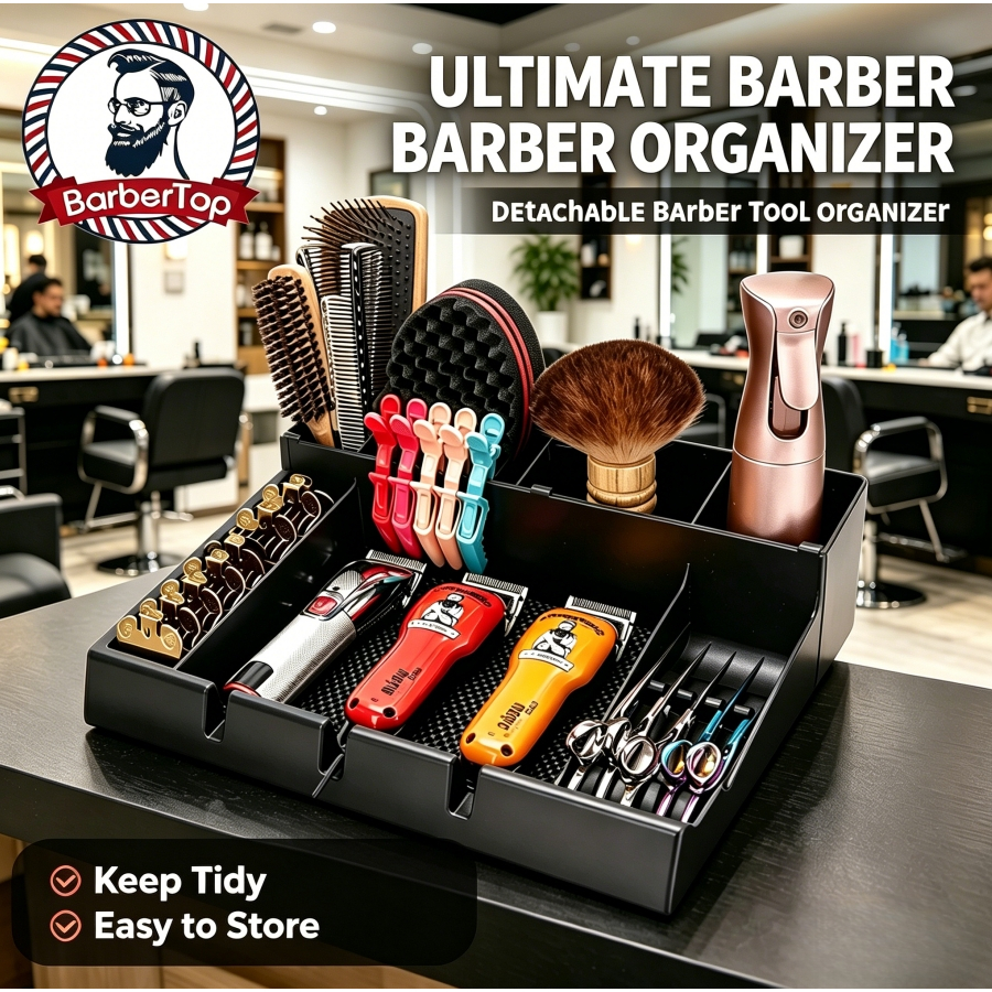 จุด #Salon Hairdressing กรรไกรไฟฟ ้ า Clipper Display Rack เครื ่ องโกนหนวดถาดลื ่ น Clipper กล ่ องเก ็ บผม Clipper ขาตั ้ งกล ่ องเก ็ บหวี Hairdressing เครื ่ องมือ