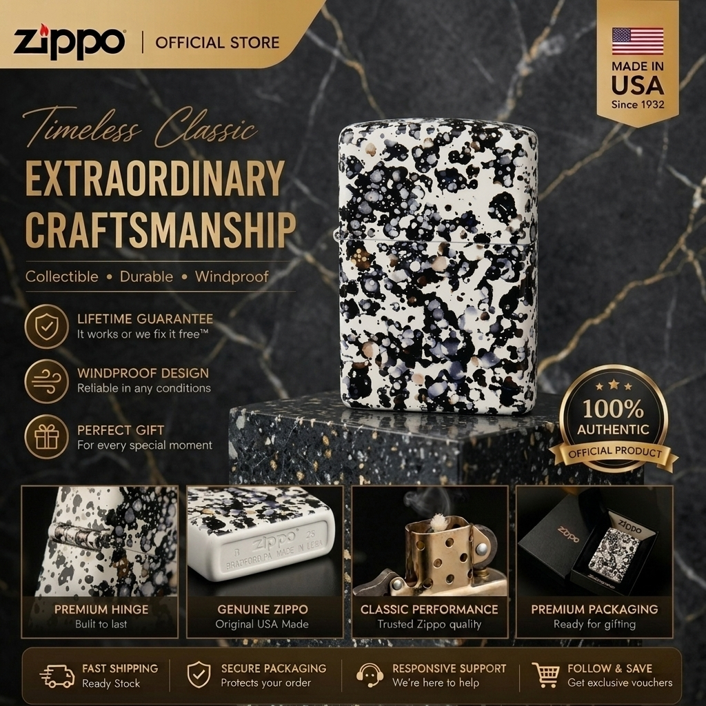 Zippo Official "Floating Dreams & Reverie" ไฟแช็กกันลม,ZBT-1-117a