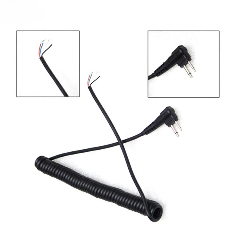 4 สาย Mic สายไฟ M ปลั๊ก, 2 พินสําหรับ Motorola EP450 CP200 GP3188 GP88 มือถือสมัครเล่นวิทยุสองทางอุป