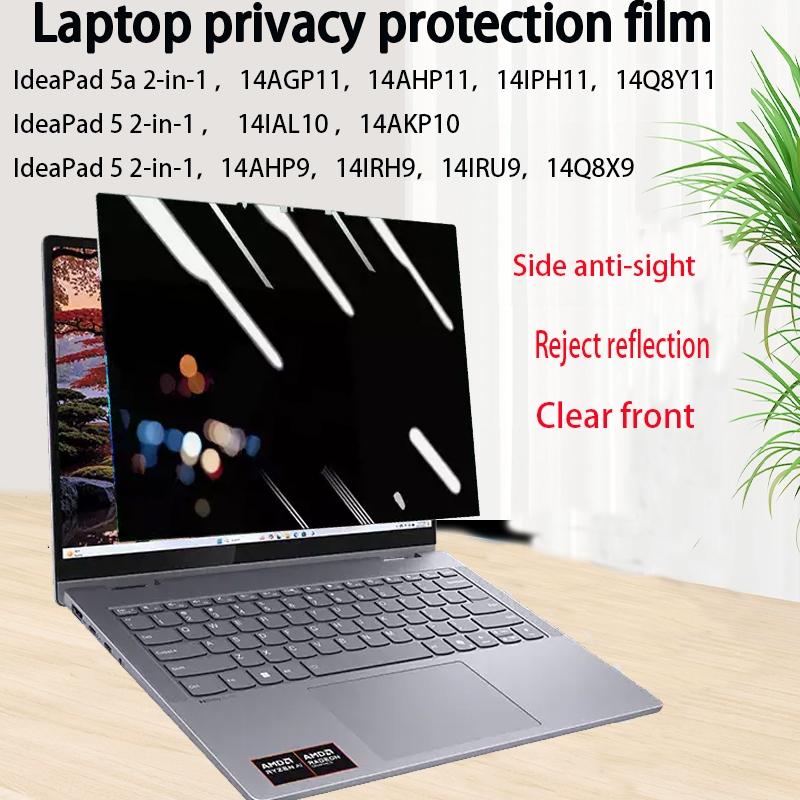 เหมาะสําหรับ Lenovo IdeaPad 5a 5i 2in1 หน้าจอความเป็นส่วนตัวฟิล์ม 14AGP11/14AHP11 โน้ตบุ๊คความเป็นส่