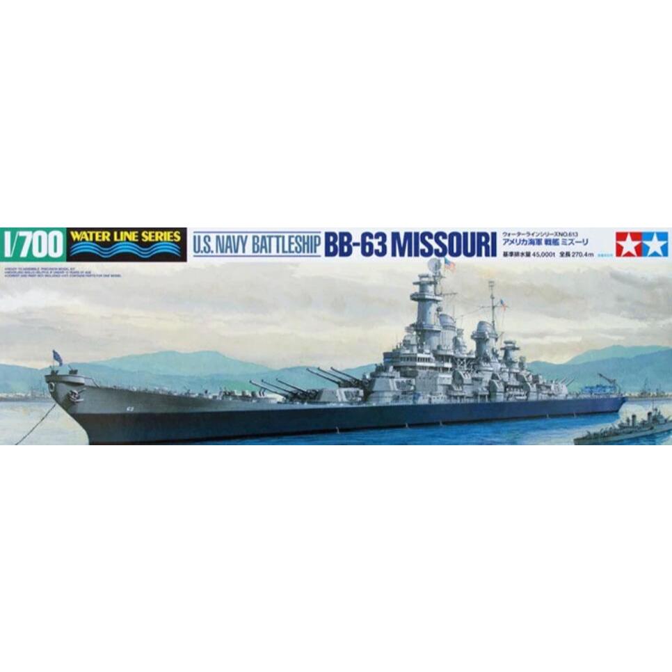 Tamiya 31613 1/700 Scale Model Kit US Navy Battleship USS Missouri BB-63