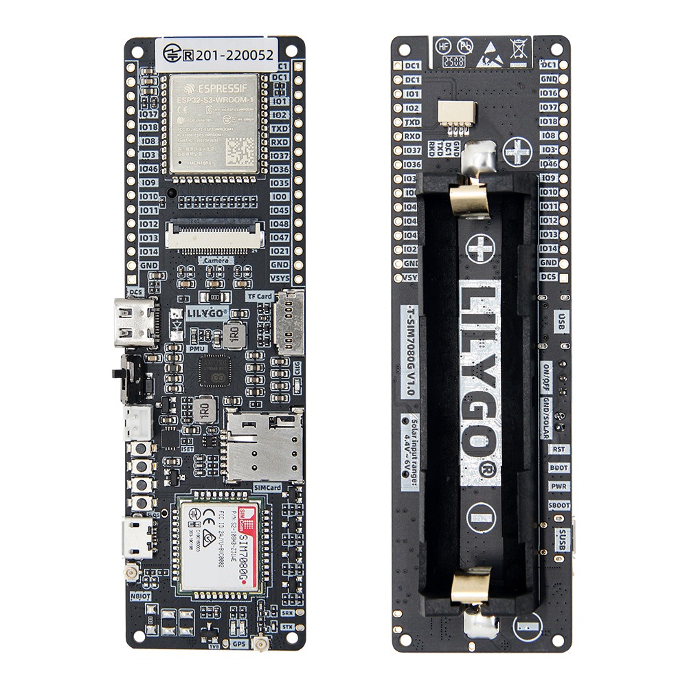 LILYGO T-SIM7080G-S3 บอร์ด Dev ESP32-S3+CAT-M/NB-IoT Dual-Mode Global Band Multi-GNSS ตําแหน่งเทอร์ม