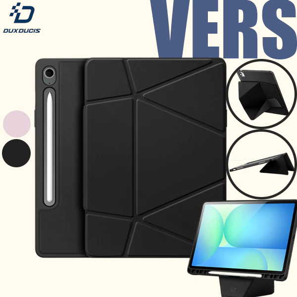 DUX DUCIS VERS เคสกันกระแทก for Samsung Galaxy Tab S11 S10 S9 Ultra Lite FE Plus A9 Plus ฝาครอบปลอก เคสป้องกันแท็บเล็ตพีซี แบบพับสำหรับ เคสป้องกันแท็บเล็ตพีซี Multi-Functional Floating