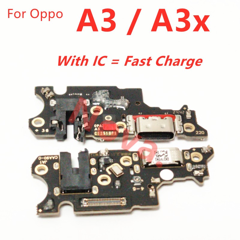 Fast Charging สําหรับ Oppo A3 4G / A3x Quick USB ชาร์จพอร์ต IC Connector Dock ซ่อมอะไหล่