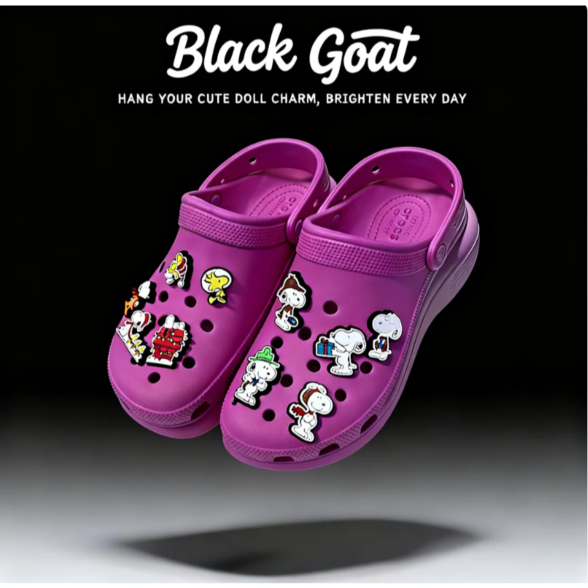 Black goat เครื่องประดับสำหรับ  ชุดคอลเลกชัน 100 แบบ ✨ มิกซ์แอนด์แมตช์สไตล์ให้รองเท้า  ของคุณ