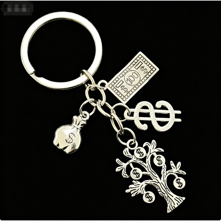 พวงกุญแจ Dollar Jewelry Tree Wallet 100 Dollar Backpack Jewelry
