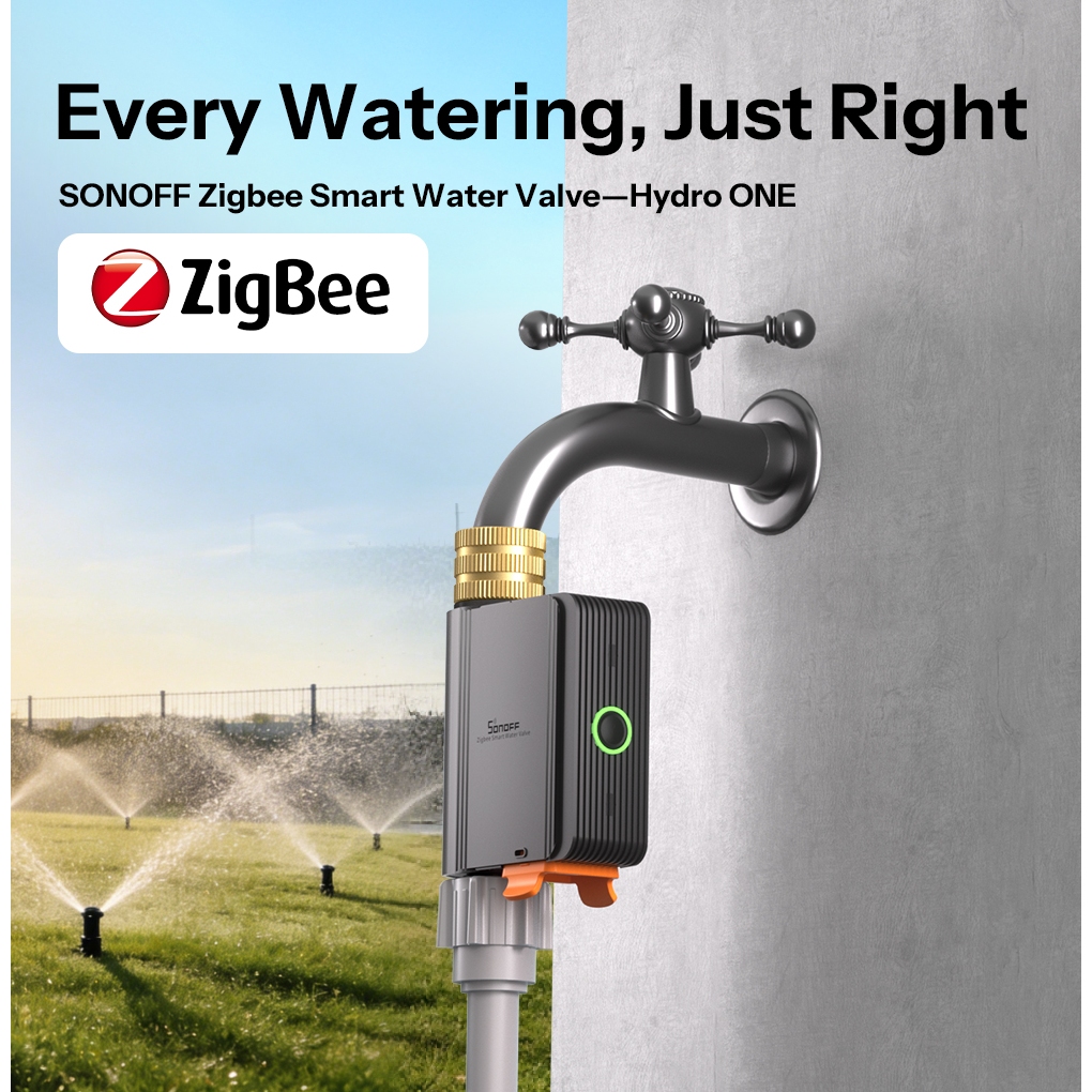 SONOFF SWV-ZFE Hydro Series Hydro ONE Zigbee สมาร์ทวาล์วน้ํา Flow Meter SWV Dual การสื่อสารโหมดน้ําข้อมูล Insights ทนทานทองเหลือง Inlet อัพเกรด