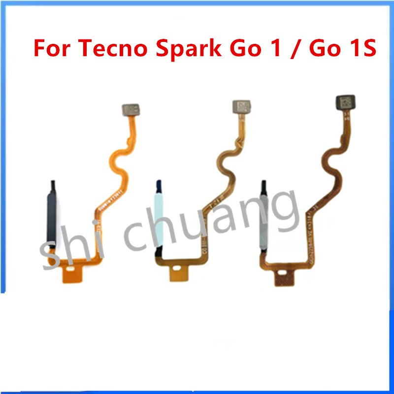 สําหรับ Tecno Spark Go 1/Go 1S KL4 KL4H ลายนิ้วมือปุ่มสวิทช์ Touch ID Connecter Flex Cable