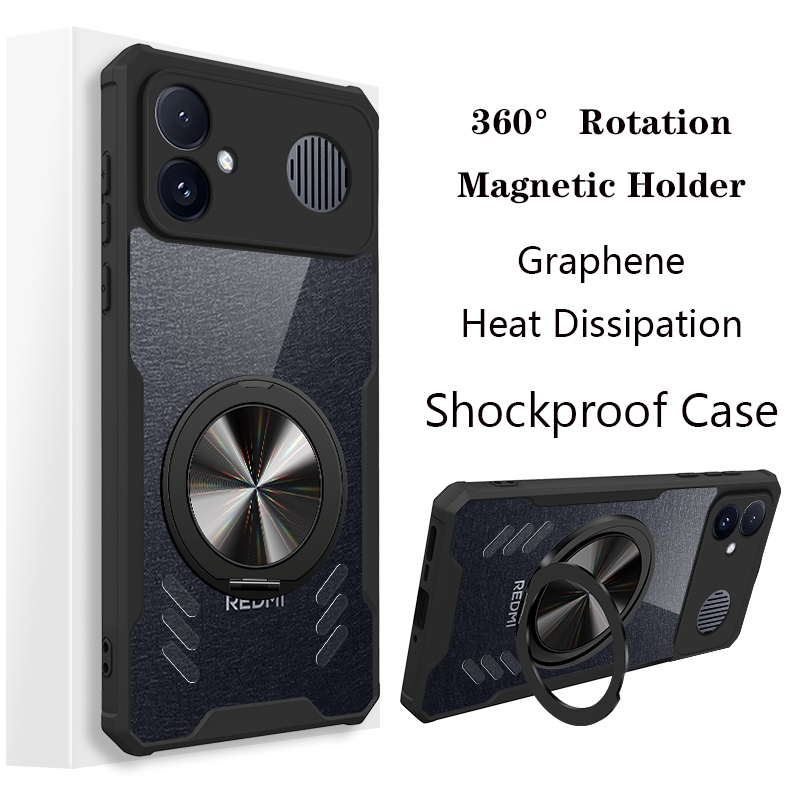 แม่เหล็ก360° หมุนยืนเคสโทรศัพท์สําหรับRedmi K90 Max K60 K70E K70 K80 Ultra K40 K50 เกมK90 Pro Max 5G