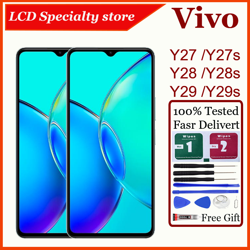 สําหรับ Vivo Y27 Y27s Y28 Y28s Y29 Y29s 4G 5G จอแสดงผล LCD Touch Screen Digitizer เปลี่ยน