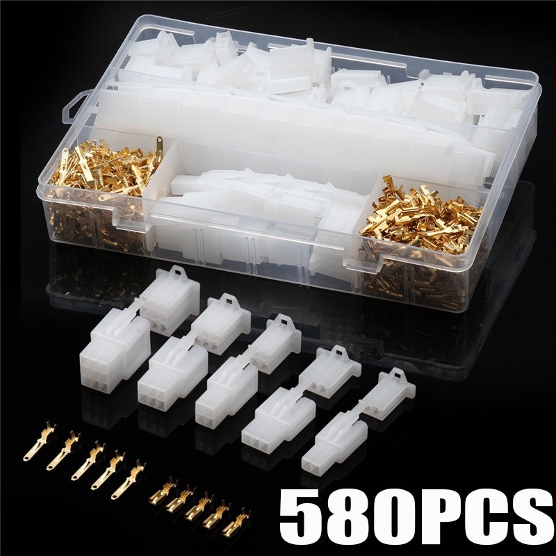 580ชิ้น2.54มิลลิเมตร2/3/4/6/9ขายานยนต์สายไฟเชื่อมต่อชายหญิงสายขั้วเสียบสําหรับรถจักรยานยนต์ ebikes รถ