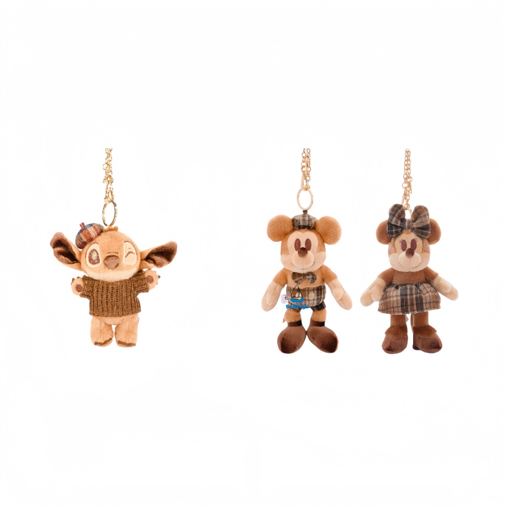 Disney Chocolate Series ตุ๊กตาพวงกุญแจจี้ตุ๊กตานุ่มน่ารัก Plushie ตุ๊กตาของขวัญวันเกิดเด็ก