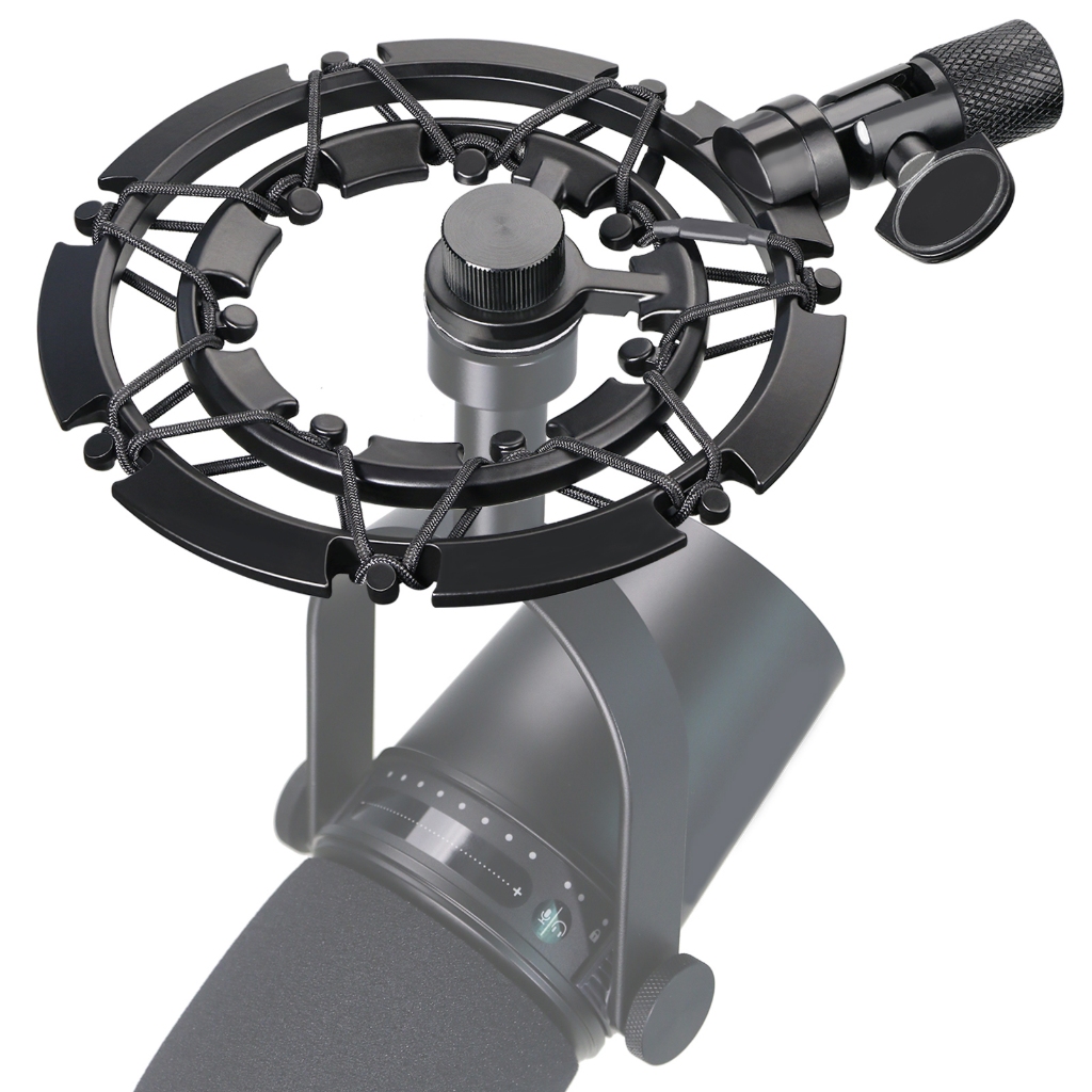 Shure MV7 Shock Mount เข้ากันได้กับไมโครโฟน Shure MV7, MV7 Shock Mount ช่วยลดการสั่นสะเทือนการจับคู่เสียงรบกวน Mic Stand Boom Arm