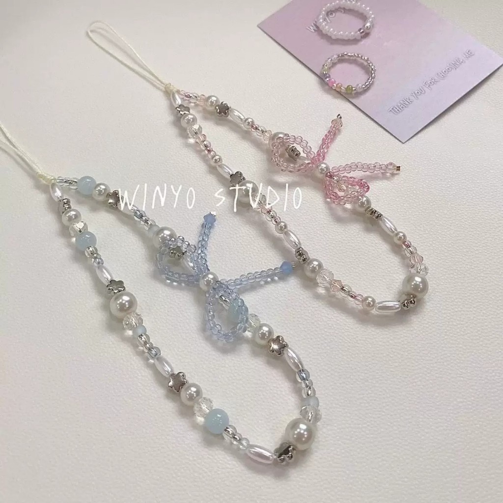 เกาหลีน่ารัก 3D เต่าปลาดาวลูกปัดโทรศัพท์ Lanyard สําหรับ iPhone Samsung Universal Anti-Lost แขวนเชือกเครื่องประดับ