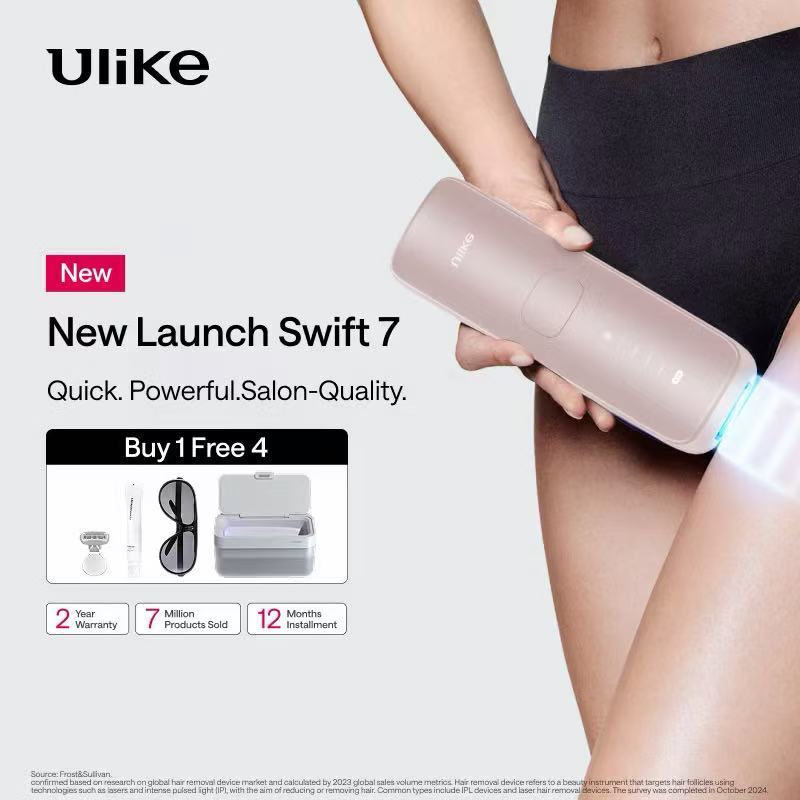 Ulike Swift 7 ice cooling Hair Removal 95.8% ลดผมภายใน 4 สัปดาห์