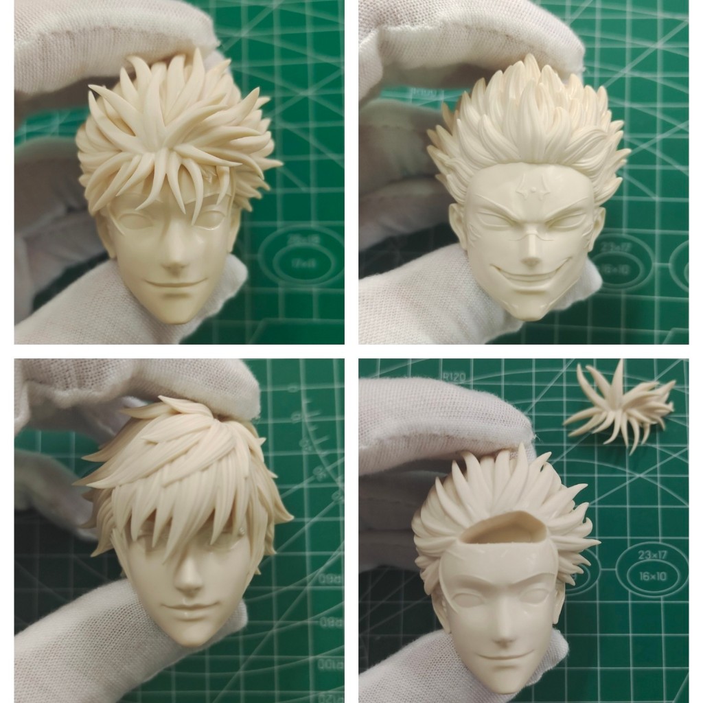 Unpainted 1/12 Scale Jujutsu Kaisen Gojo Satoru Ryomen Sukuna หัวแกะสลักรุ่น Fit สําหรับ 6 นิ้ว Romankey Vtoys SHF ชาย Action Figure ตุ๊กตาของเล่น