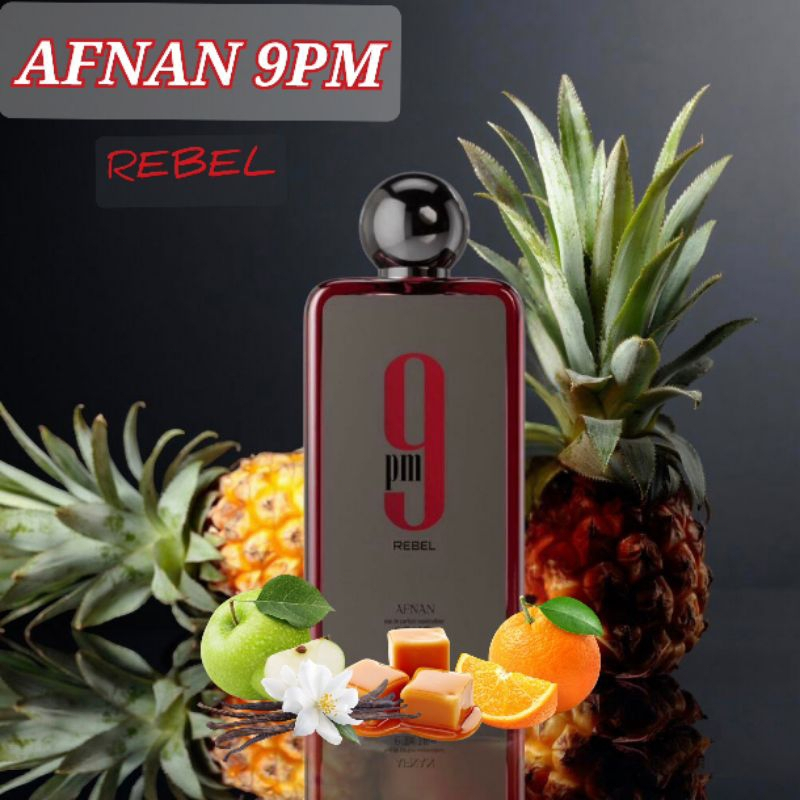 9PM Rebel EDP By Afnan 100ml (สีแดง) แท้