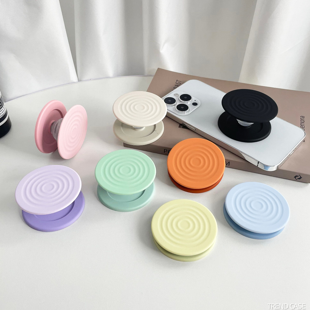 3D Ripple รูปแบบซิลิโคนแม่เหล็ก Griptok ผู้ถือโทรศัพท์แหวนนิ้วขาตั้งรองรับสําหรับ iPhone 17 สาววงเล็บ