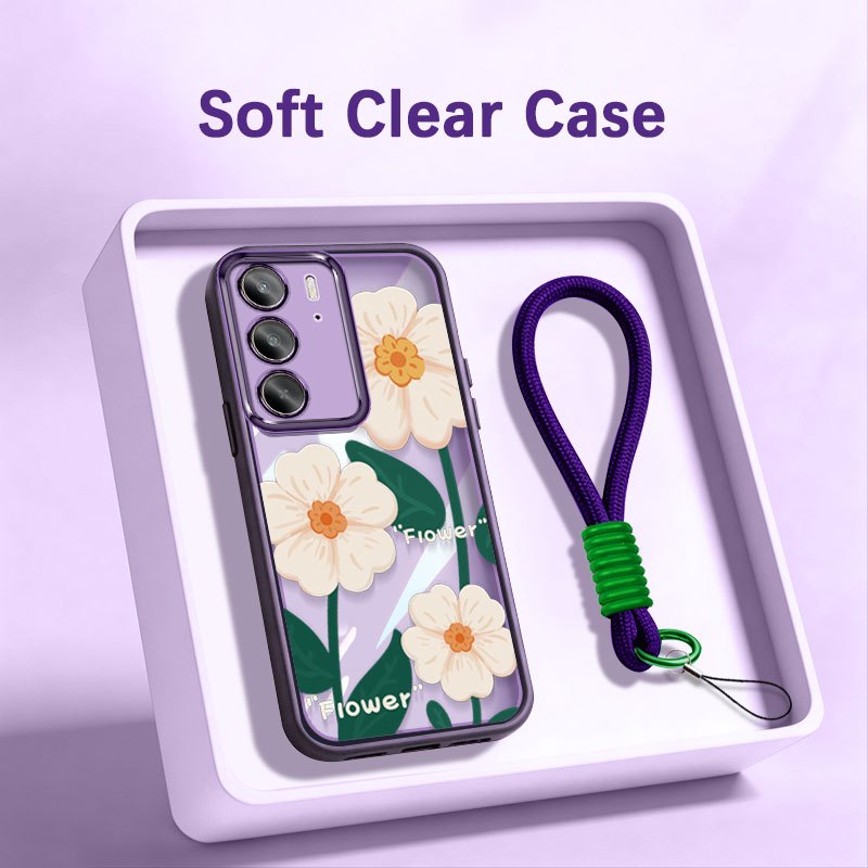 YBD เคสโทรศัพท์สําหรับ OPPO A5 A5i Pro 4G 5G A6i A5M ภาพวาดสีน้ํามันสไตล์ดอกไม้ Soft Shell สวมใส่ An