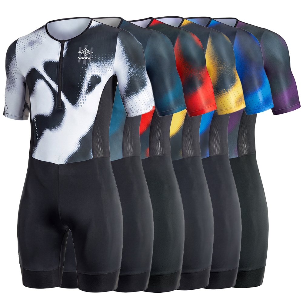 Santic ชุดไตรกีฬาComfort Trisuit สำหรับว่ายน้ำขี่จักรยานและวิ่ง