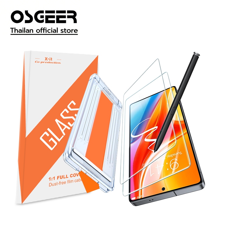 OSGEER 2 Pack Unbreakable สําหรับ Samsung Galaxy S26 S25 S24 Ultra Plus Screen Protector [เกรดทหาร] 9H+ Aerospace Tempered Glass - Touch Sensience, Full Coverage, Anti-Scratch