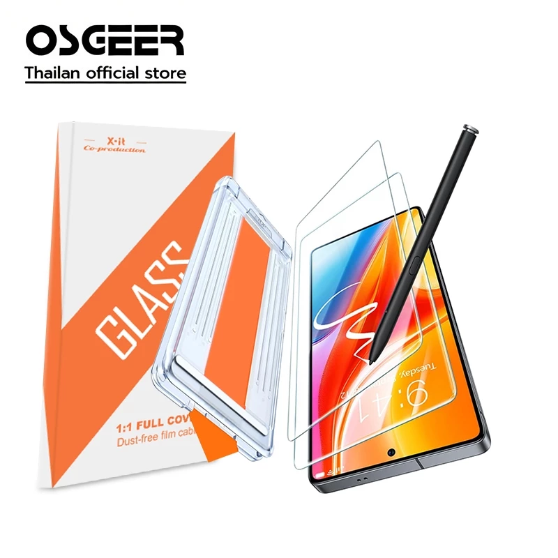 OSGEER 2 Pack Unbreakable สําหรับ Samsung Galaxy S26 S25 S24 Ultra Plus ปกป้องหน้าจอ 9H+ การบินและอวกาศกระจกนิรภัย - ความไวสัมผัส, ครอบคลุมเต็มรูปแบบ, ป้องกันรอยขีดข่วน