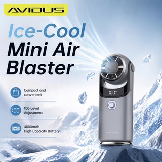 AVIDUS F30 Mini 4800mAh Foldable Handheld Fan Type-C Rechargeable 100 Gear High-speed Adjust Intelligent Digital Display Portable Fan