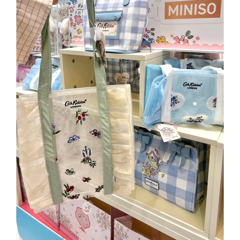 Miniso Cath Kidston Garden Workshop Series Gauze Bag Tote Bag