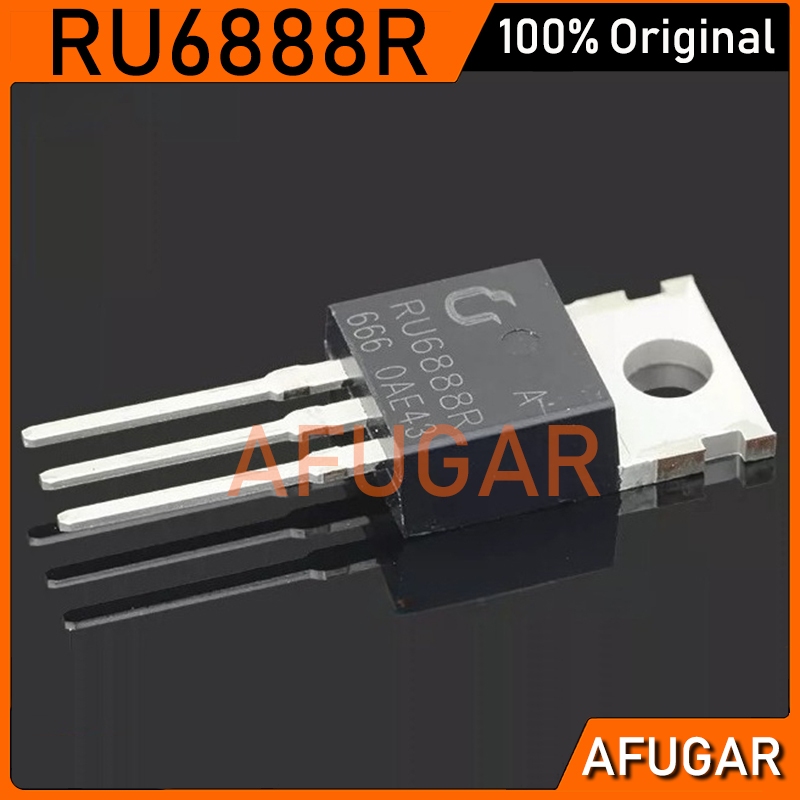 10 ชิ้นเดิม RU6888R TO-220 RU 6888 R RU6888 TO220 68 V/88A N-channel MOSFET ทรานซิสเตอร์ใหม่ IC