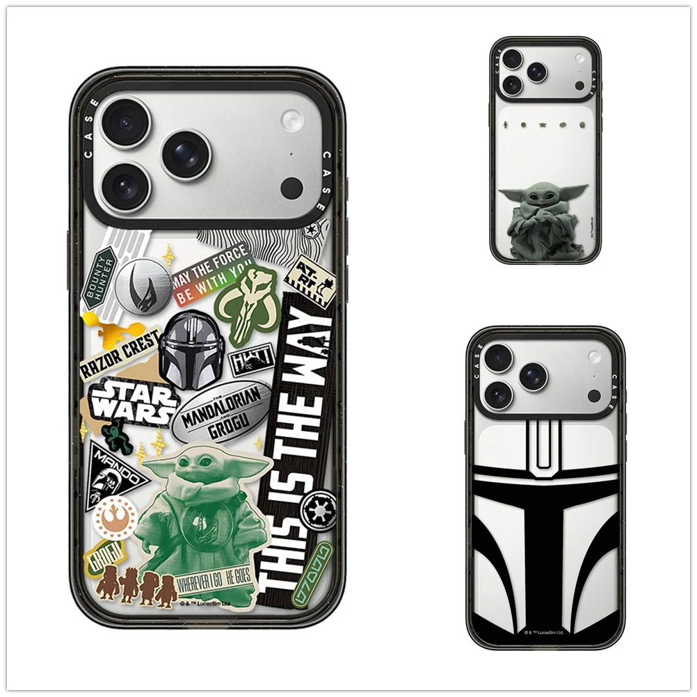 สําหรับ iPhone 17 16 15 14 13 Pro Max Plus Star War Grogu อะคริลิค Hard PC ฝาหลังกรณี
