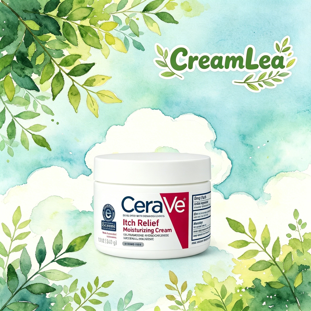 US CeraVe Itch Relief Moisturizing Cream 340g, Family-Use Barrier Repair สําหรับผิวคัน