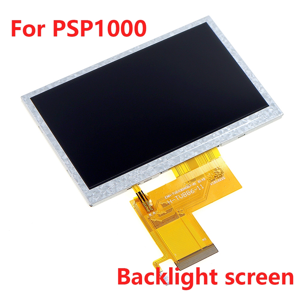 หน้าจอ LCD ไฮไลท์ชุดความสว่างสูงสําหรับ psp1000 หน้าจอ IPS LCD สําหรับคอนโซลเกม PSP 1000